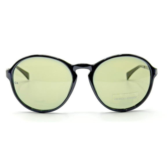 Giorgio Armani Sunglasses GA 667 8EBBN Black Round Frame Amber Lens 55-18-135 main image 15